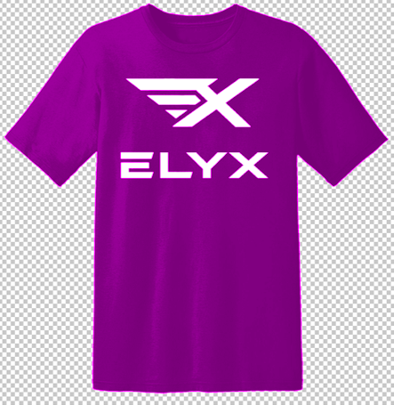 Purple shirt big logo